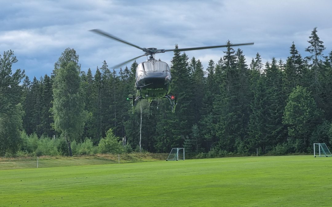 Trevlig helikopterrunda på Ingelvi !